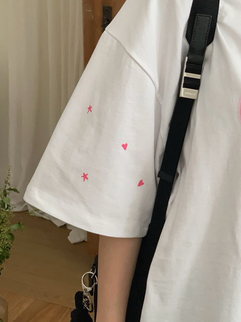 Toll - Korean Women Fashion - #thelittlethings - Hand Painting Tee - 4