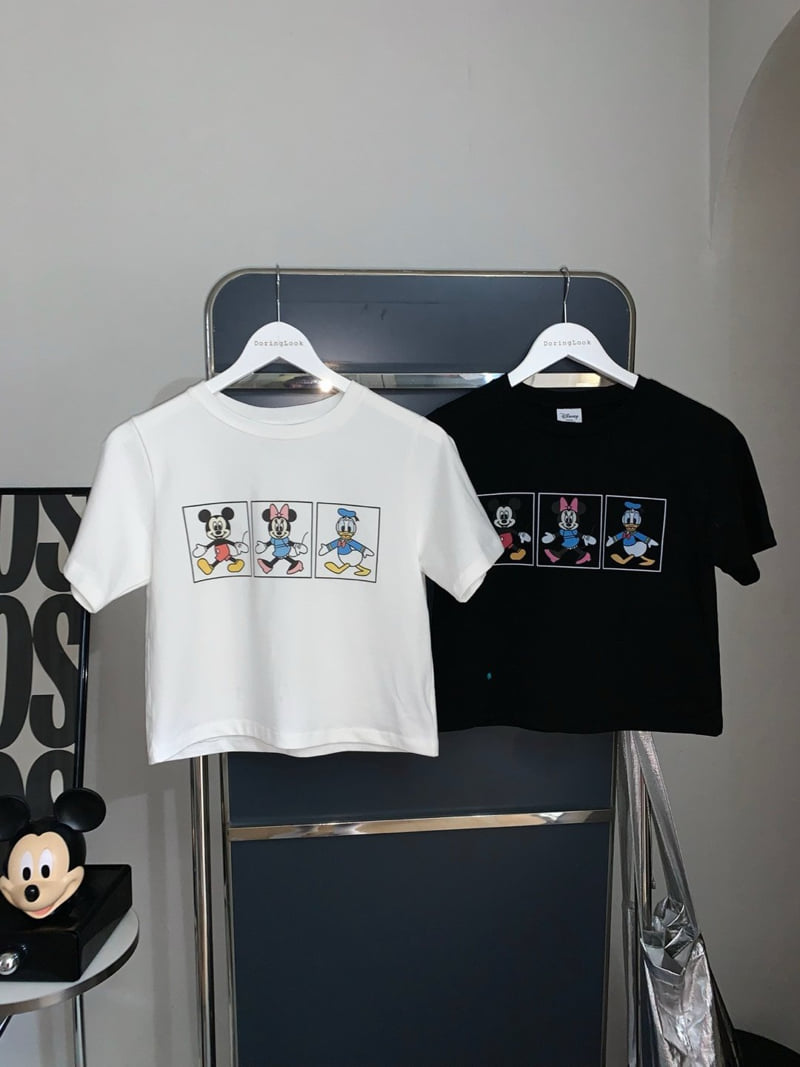 Toll - Korean Women Fashion - #momslook - D Three Friends Tee - 10