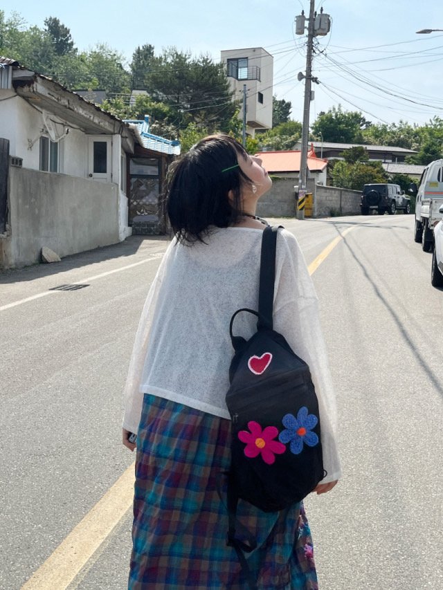 Toll - Korean Women Fashion - #momslook - Flower Backpack - 5