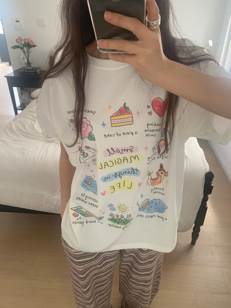 Toll - Korean Women Fashion - #momslook - Life Tee