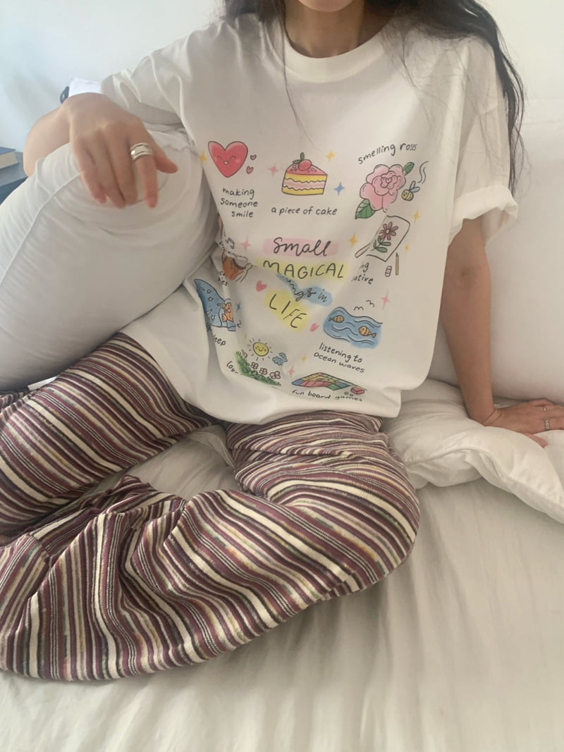 Toll - Korean Women Fashion - #momslook - Life Tee - 3