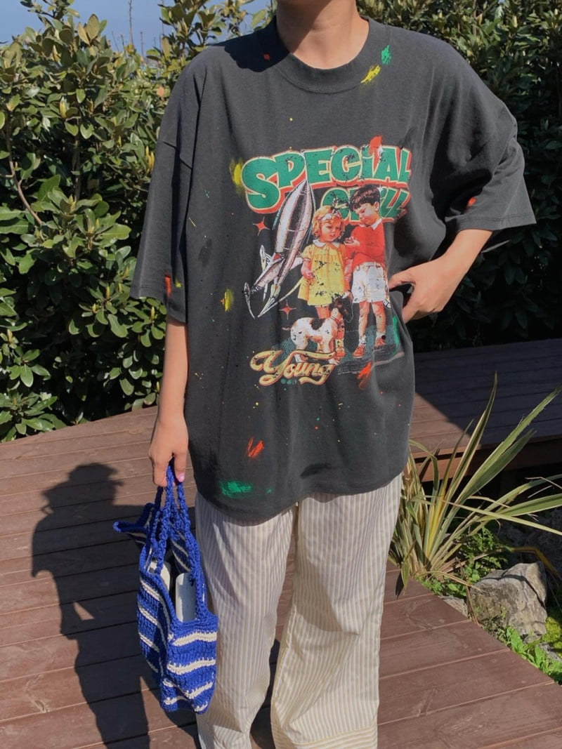 Toll - Korean Women Fashion - #momslook - Special Pig Tee - 9