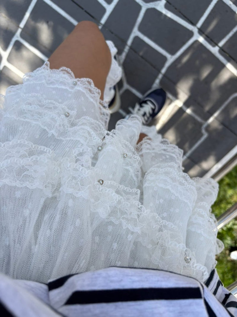 Toll - Korean Women Fashion - #pursuepretty - Can-Can Lace Pants - 2