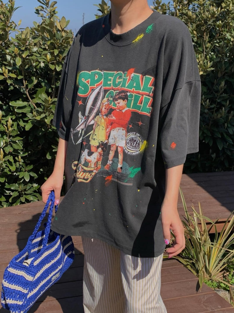 Toll - Korean Women Fashion - #romanticstyle - Special Pig Tee - 5