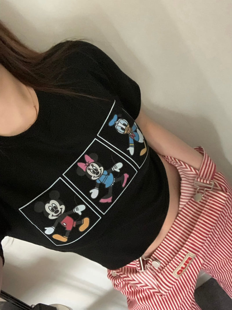 Toll - Korean Women Fashion - #thatsdarling - D Three Friends Tee - 8