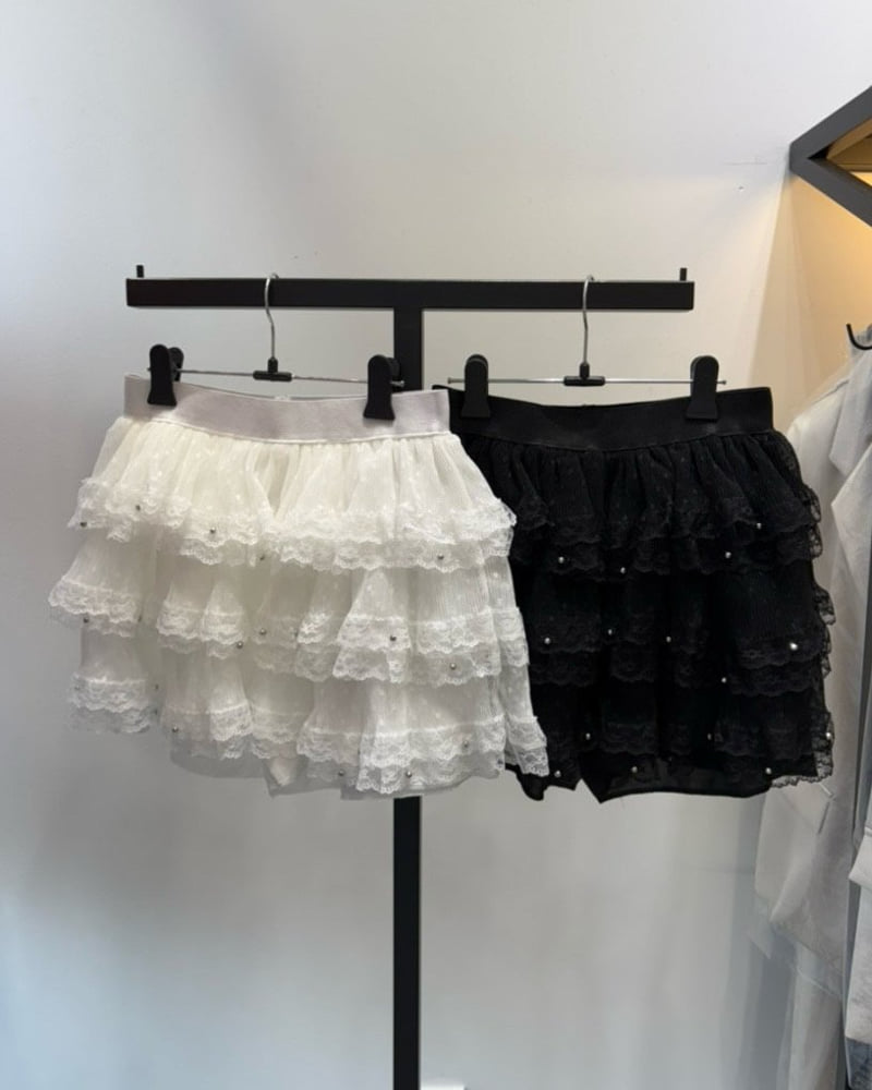 Toll - Korean Women Fashion - #thelittlethings - Can-Can Lace Pants - 7