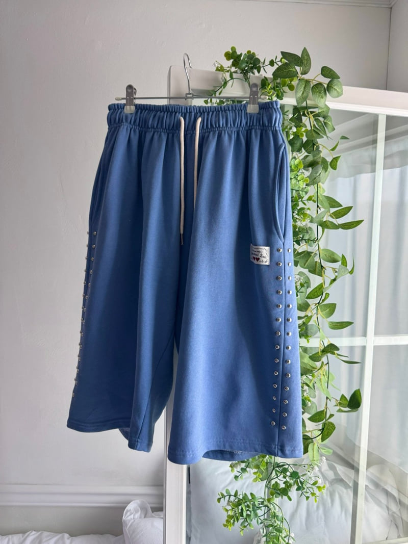Toll - Korean Women Fashion - #vintageinspired - Pig Stud Pants - 5