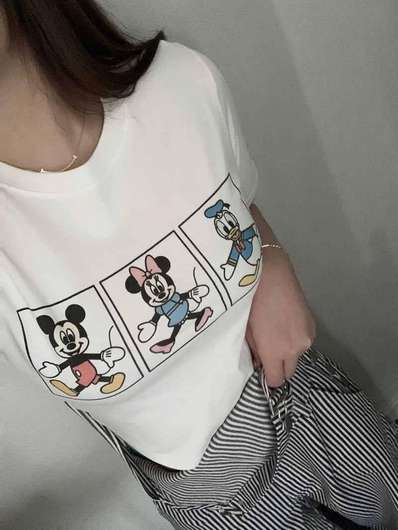 Toll - Korean Women Fashion - #vintageinspired - D Three Friends Tee - 2