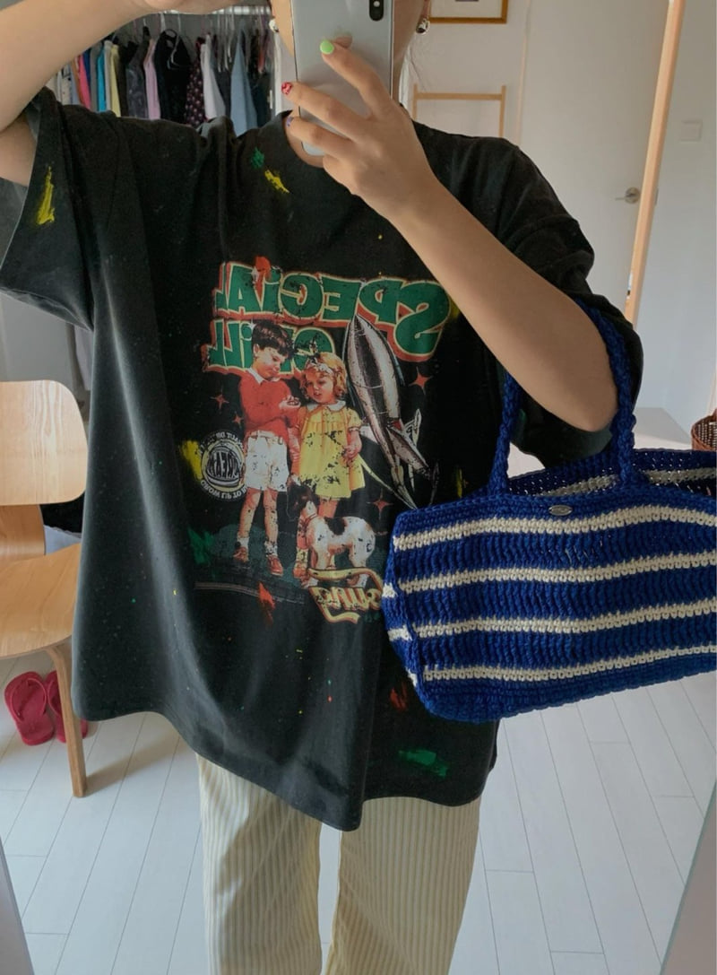 Toll - Korean Women Fashion - #vintagekidsstyle - Special Pig Tee - 2