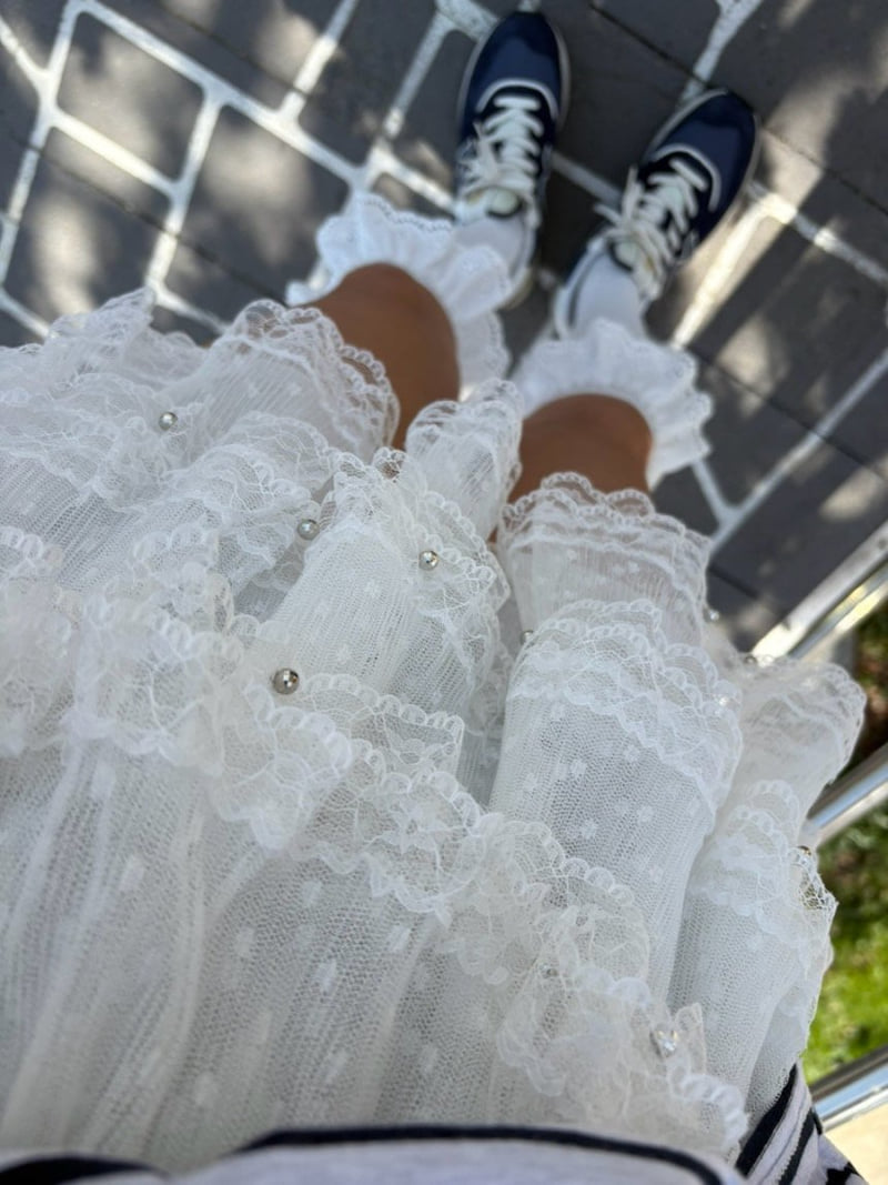 Toll - Korean Women Fashion - #vintagekidsstyle - Can-Can Lace Pants