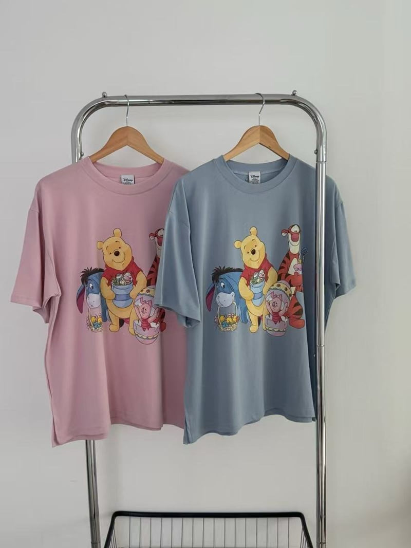 Toll - Korean Women Fashion - #momslook - Pooh Friend Tee - 4