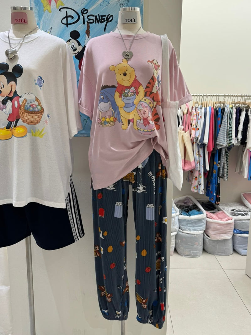 Toll - Korean Women Fashion - #womensfashion - Pooh Friend Tee - 6