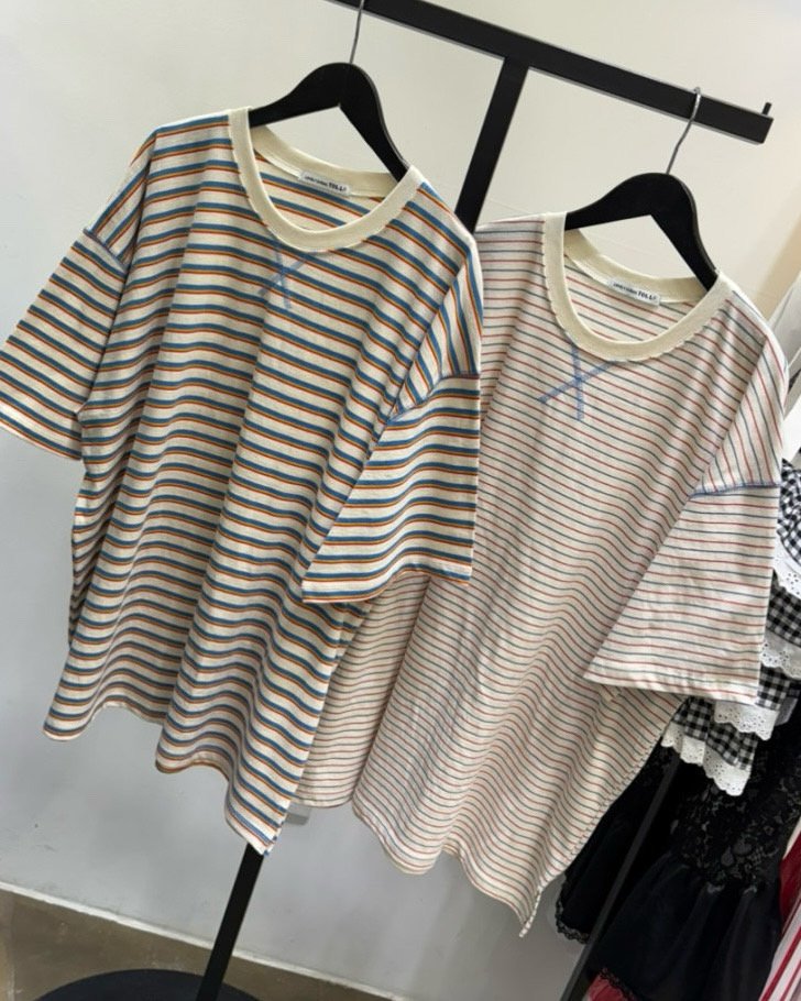 Toll - Korean Women Fashion - #womensfashion - Multi Guy Loofah Tee - 6