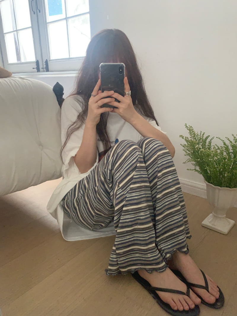 Toll - Korean Women Fashion - #momslook - Crew Knit Pants - 4