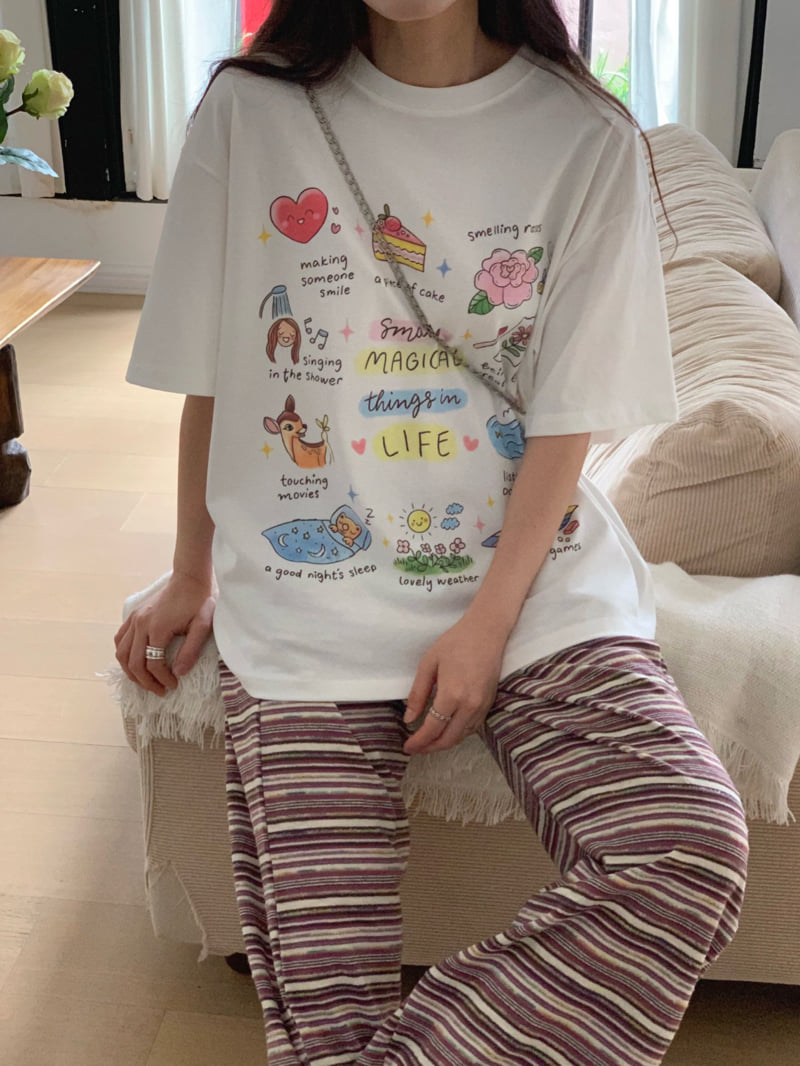 Toll - Korean Women Fashion - #womensfashion - Life Tee - 10