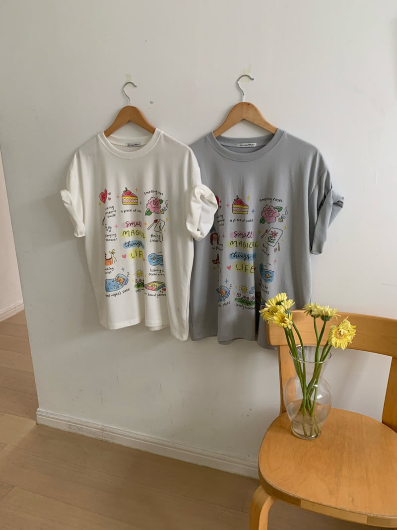 Toll - Korean Women Fashion - #womensfashion - Life Tee - 12