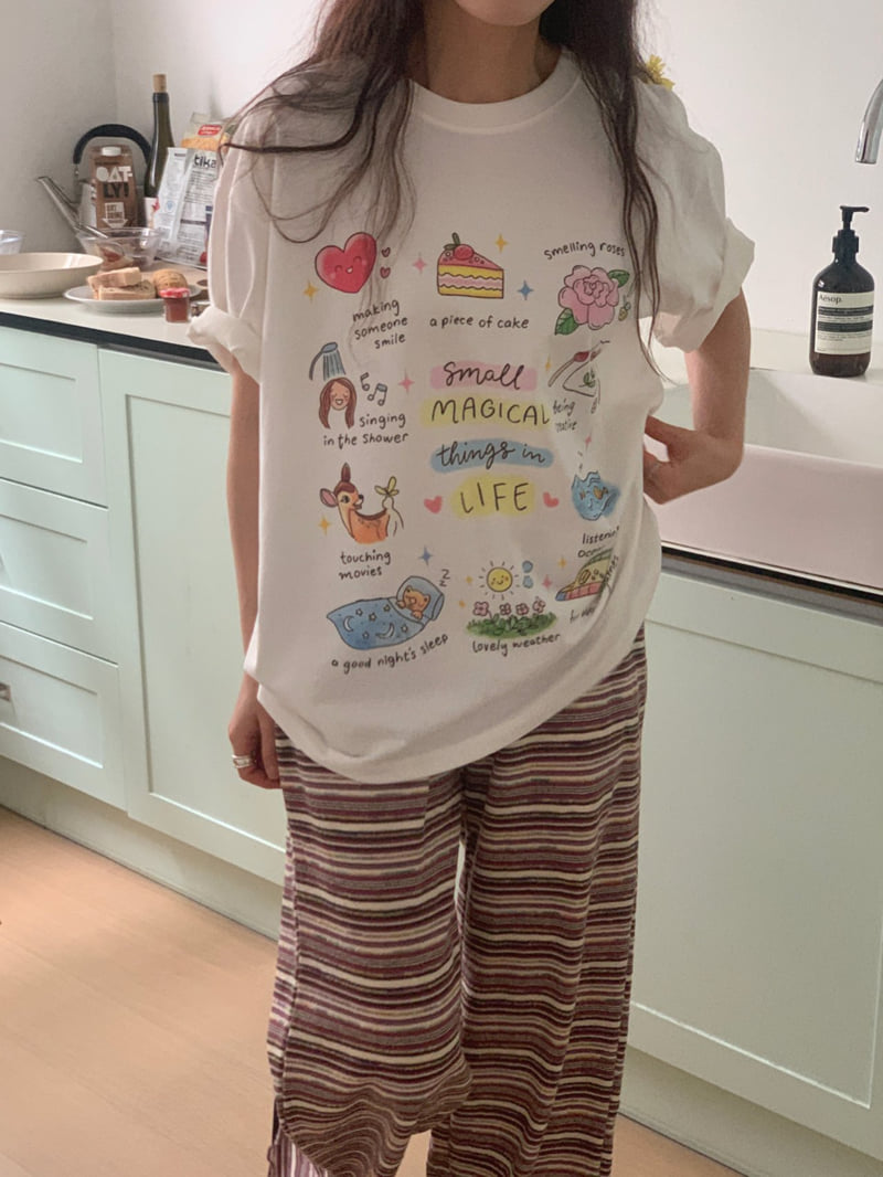 Toll - Korean Women Fashion - #womensfashion - Life Tee - 6