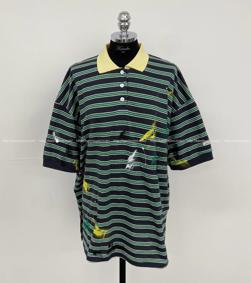 Toll - Korean Women Fashion - #womensfashion - Dirty Collar Tee - 8