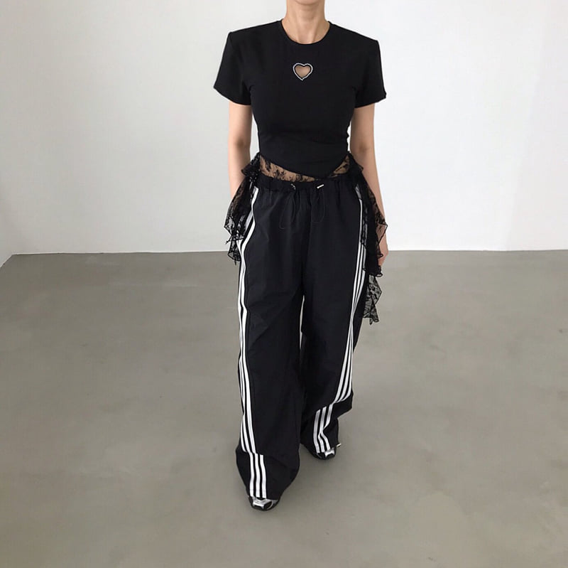 Twomoon - Korean Women Fashion - #momslook - Cali Heart Tee - 9