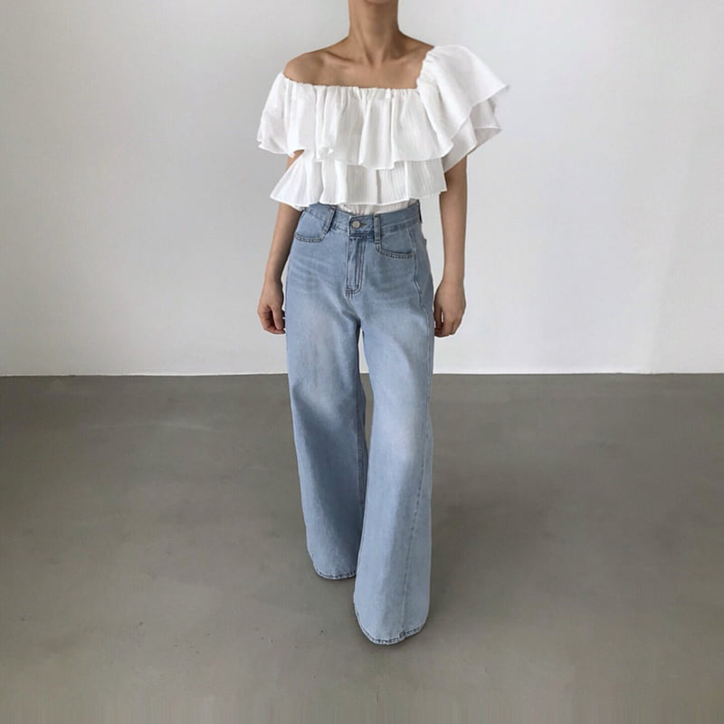 Twomoon - Korean Women Fashion - #momslook - Blony Ruffle Top - 11