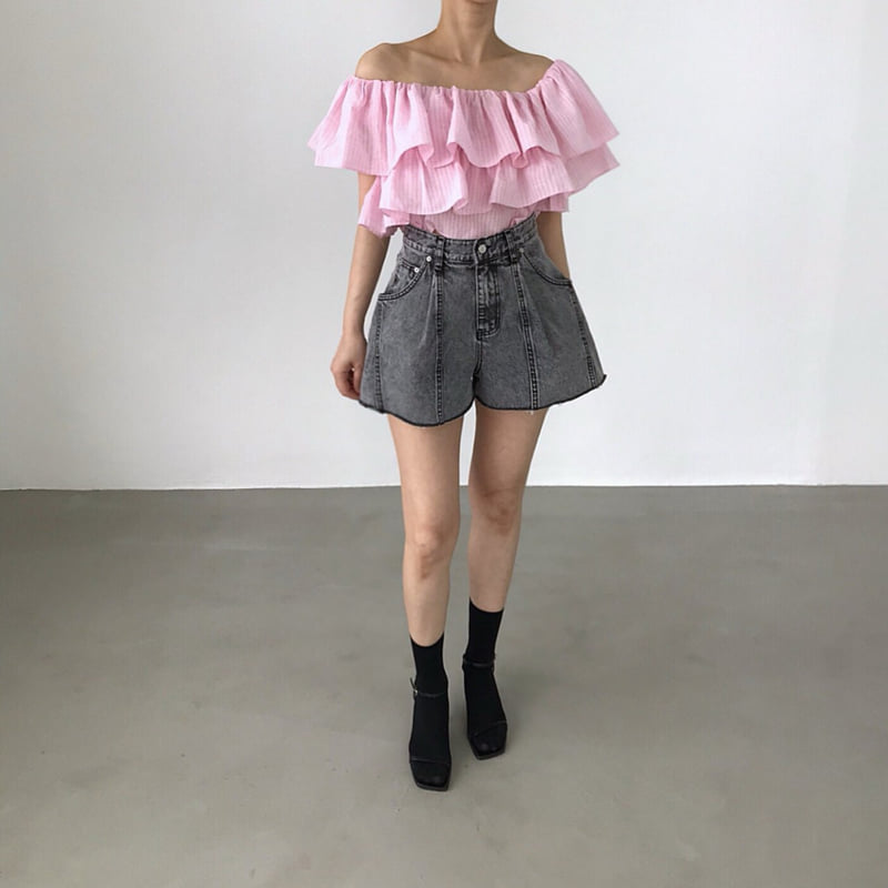 Twomoon - Korean Women Fashion - #momslook - Blony Ruffle Top - 7