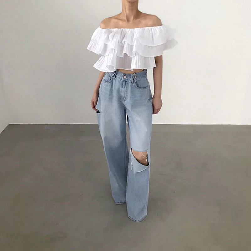 Twomoon - Korean Women Fashion - #momslook - Brielle Wire Top - 11