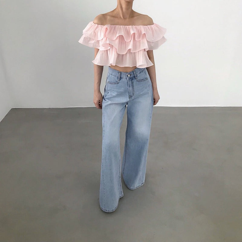 Twomoon - Korean Women Fashion - #momslook - Brielle Wire Top - 3