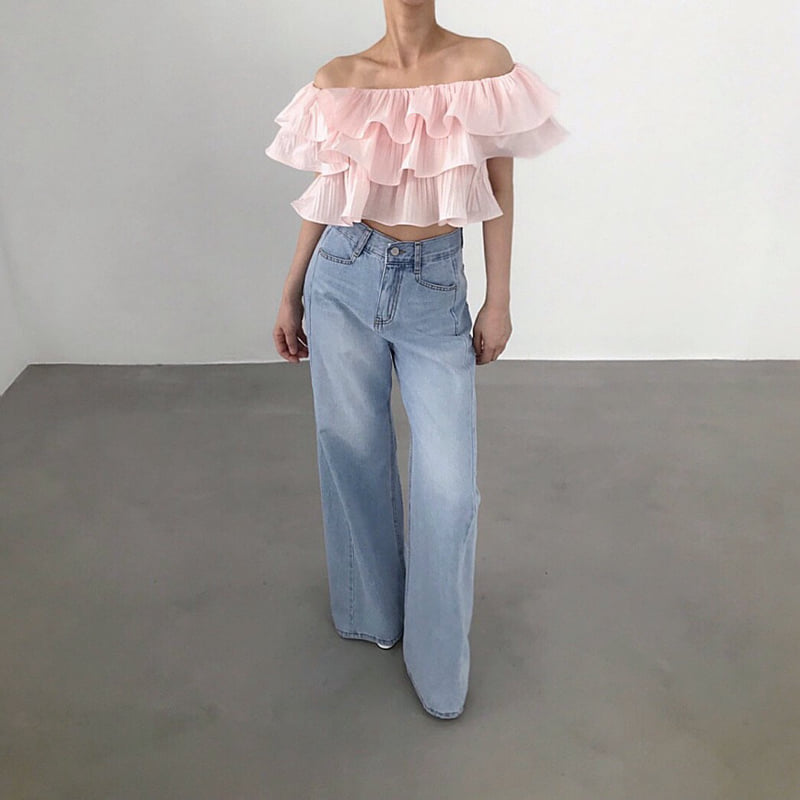 Twomoon - Korean Women Fashion - #momslook - Brielle Wire Top - 5