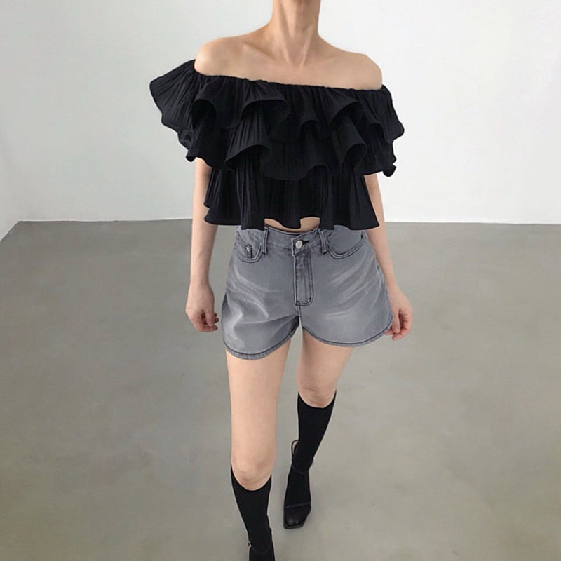 Twomoon - Korean Women Fashion - #momslook - Brielle Wire Top - 9