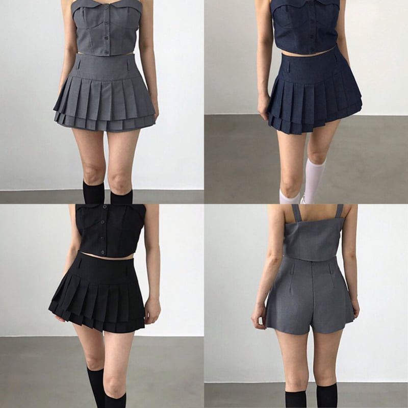 Twomoon - Korean Women Fashion - #momslook - Osla Skirted Shorts
