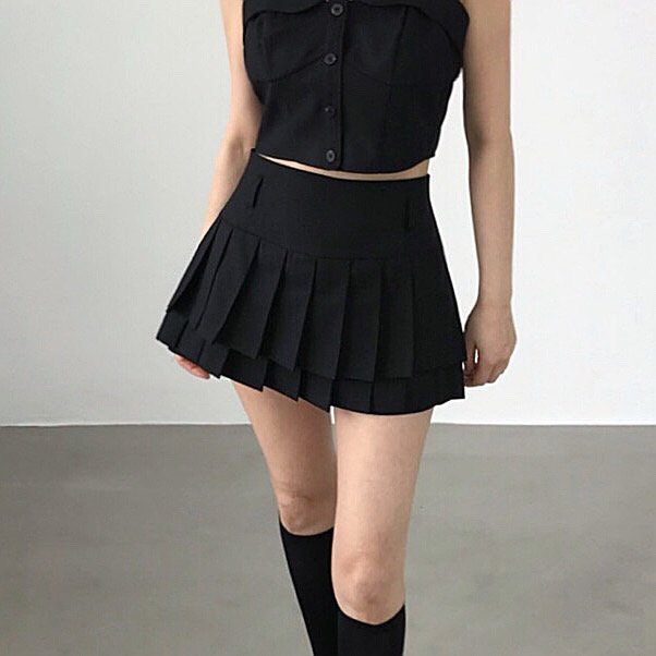 Twomoon - Korean Women Fashion - #momslook - Osla Skirted Shorts - 3