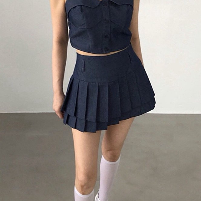 Twomoon - Korean Women Fashion - #momslook - Osla Skirted Shorts - 7