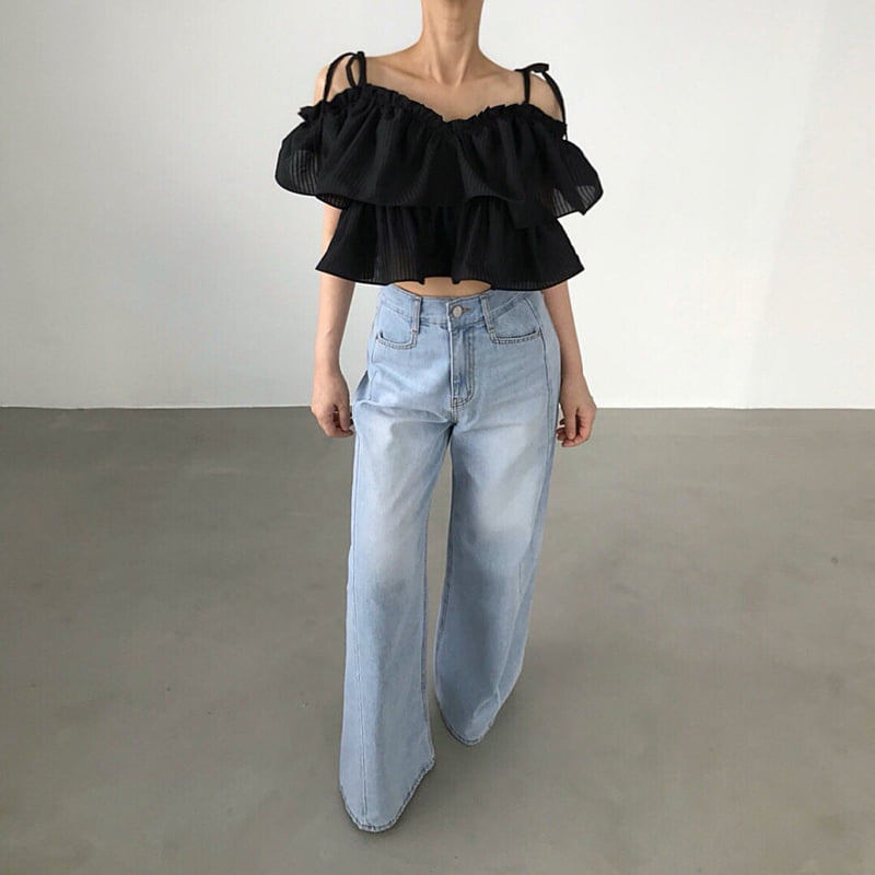Twomoon - Korean Women Fashion - #momslook - Merci Ruffle Blouse - 2