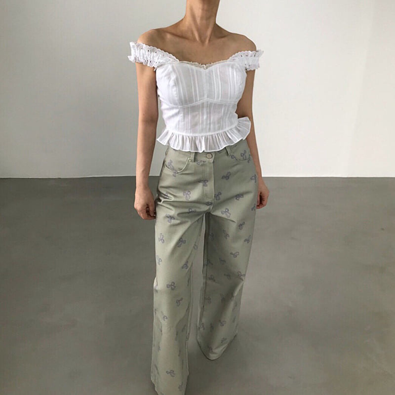 Twomoon - Korean Women Fashion - #momslook - Lua Lace Top - 4
