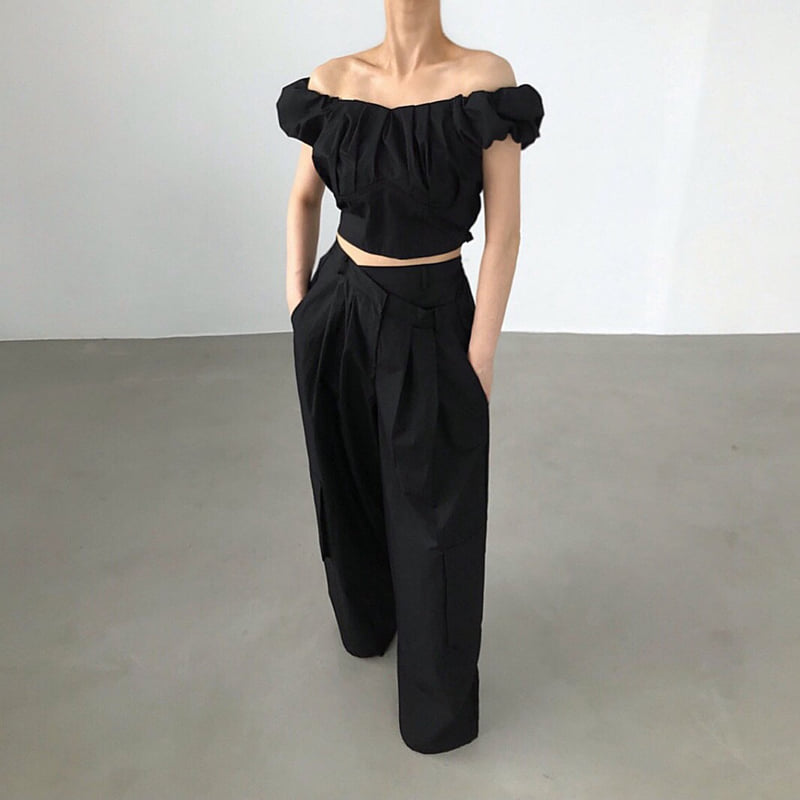 Twomoon - Korean Women Fashion - #momslook - Dellen Puff Top - 2