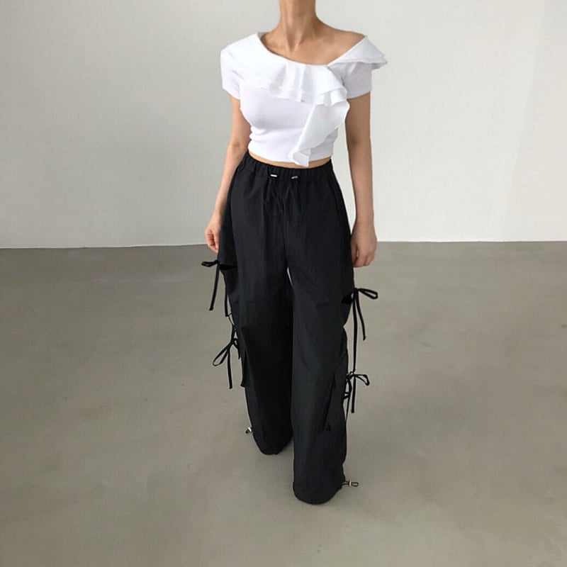 Twomoon - Korean Women Fashion - #momslook - Bona Asymmetric Tee
