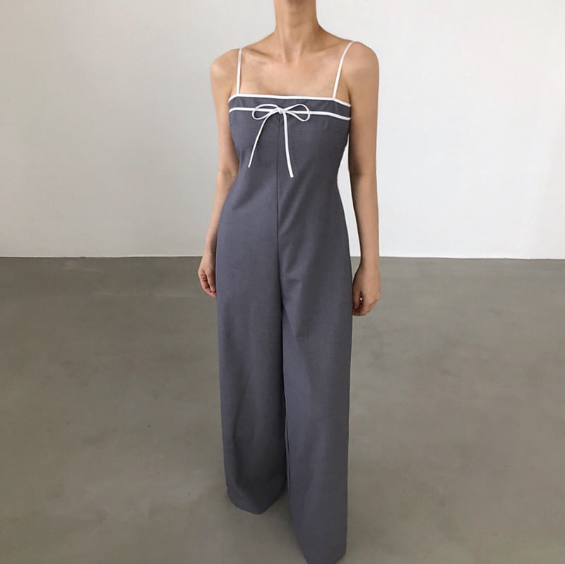 Twomoon - Korean Women Fashion - #momslook - Leaf Simple Jumpsuit - 10