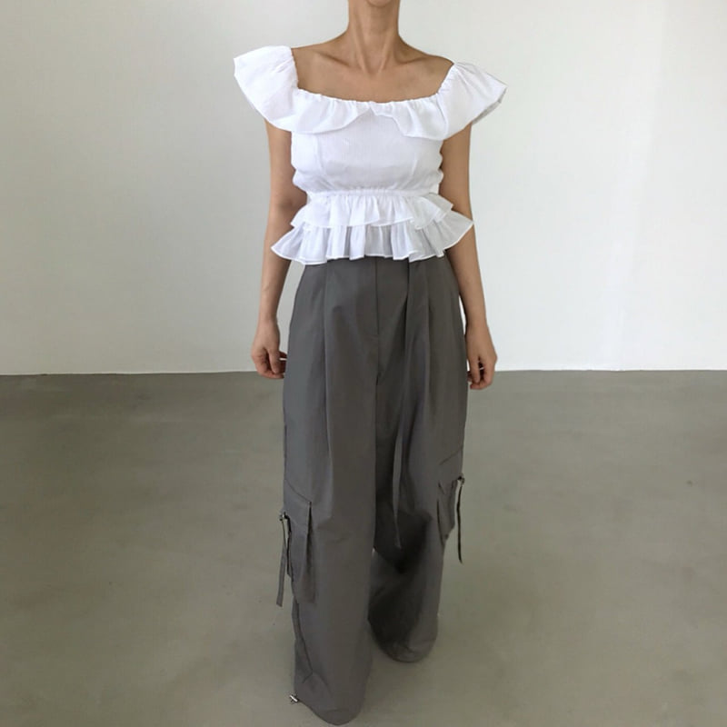 Twomoon - Korean Women Fashion - #momslook - Angela Ruffle Blouse - 7