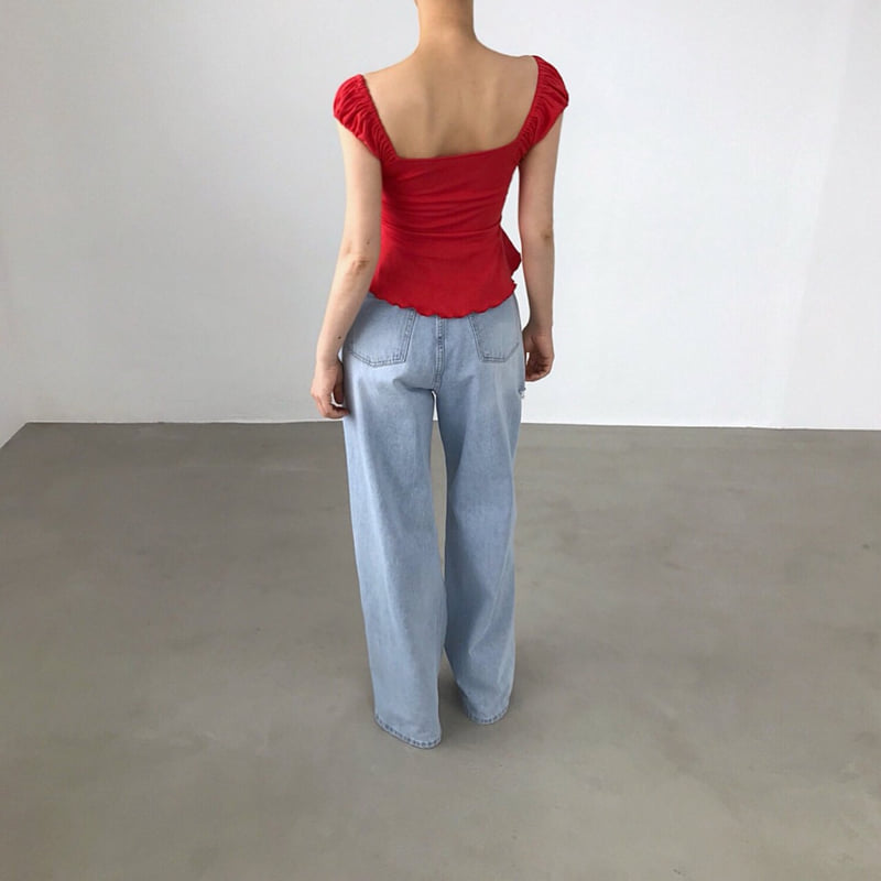 Twomoon - Korean Women Fashion - #momslook - Neris Shirring Top - 5