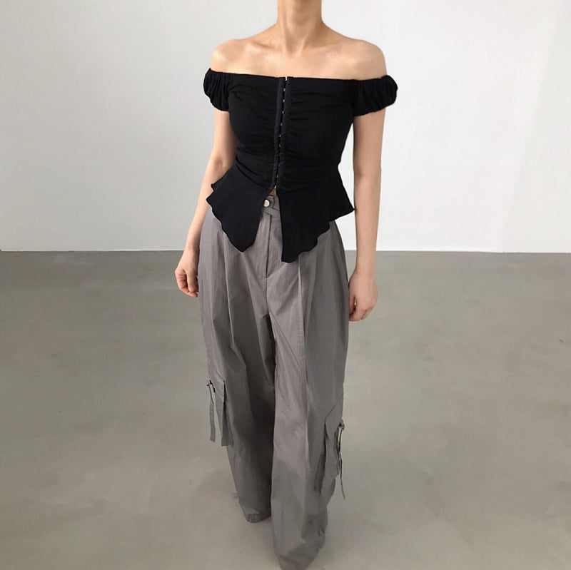 Twomoon - Korean Women Fashion - #momslook - Neris Shirring Top - 7