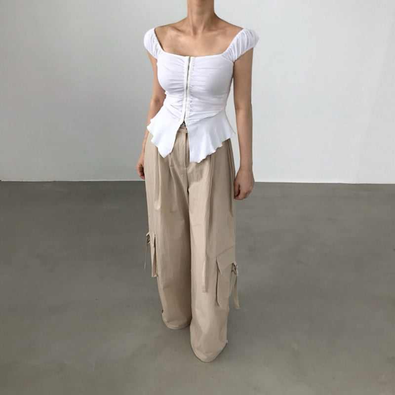 Twomoon - Korean Women Fashion - #momslook - Neris Shirring Top - 9