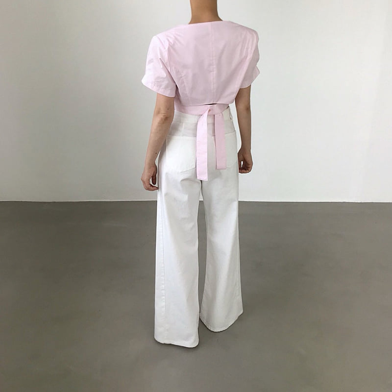 Twomoon - Korean Women Fashion - #pursuepretty - Press Belted Shirt - 3