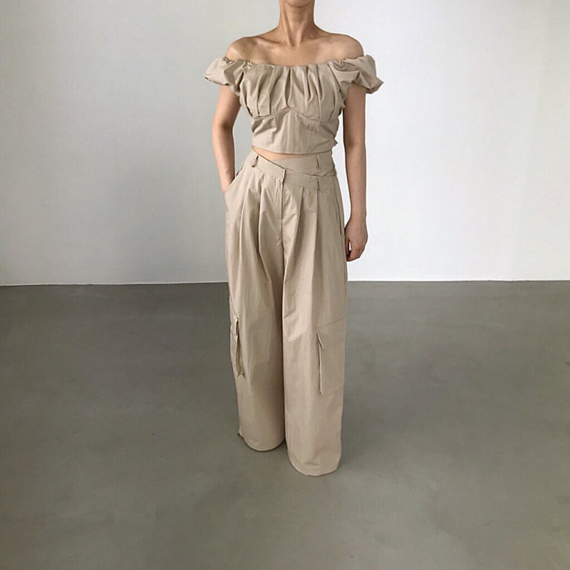 Twomoon - Korean Women Fashion - #restrostyle - Dellen Puff Top - 8