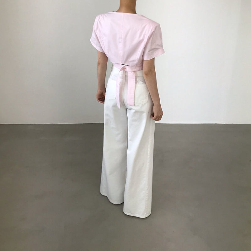 Twomoon - Korean Women Fashion - #pursuepretty - Press Belted Shirt - 4