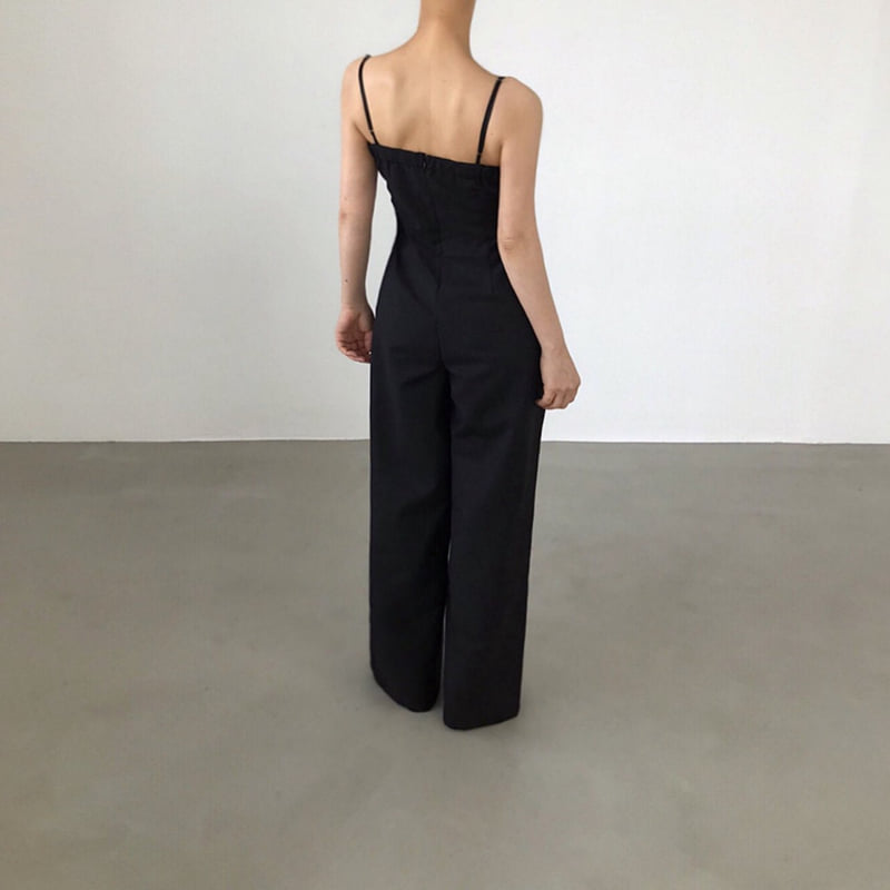 Twomoon - Korean Women Fashion - #restrostyle - Leaf Simple Jumpsuit - 3