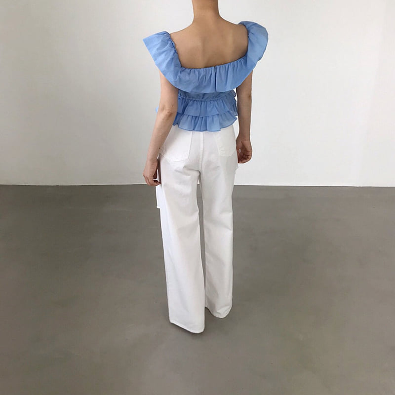 Twomoon - Korean Women Fashion - #romanticstyle - Angela Ruffle Blouse - 3