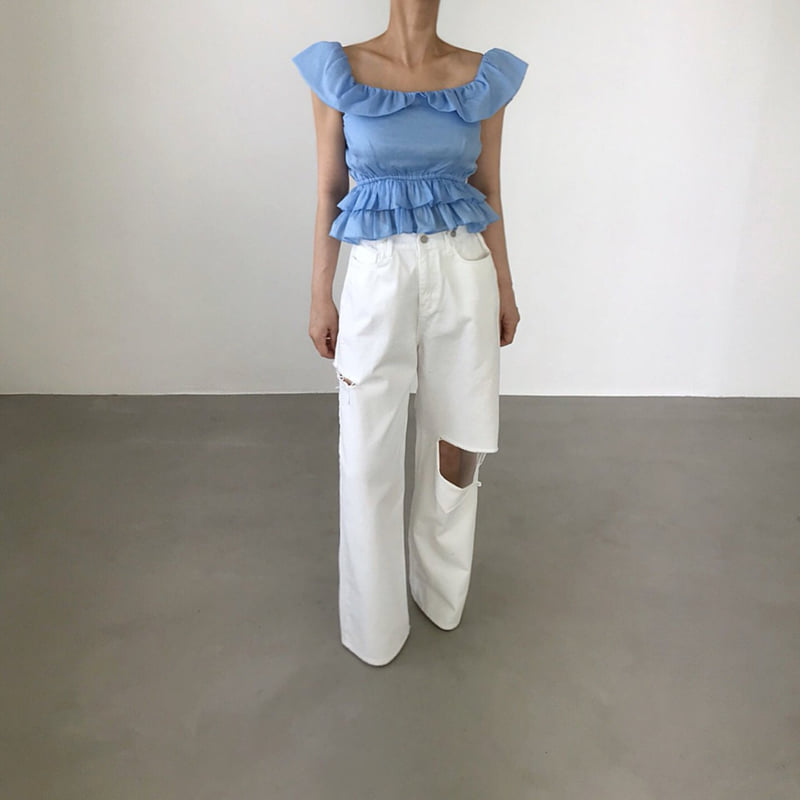 Twomoon - Korean Women Fashion - #thatsdarling - Angela Ruffle Blouse - 5