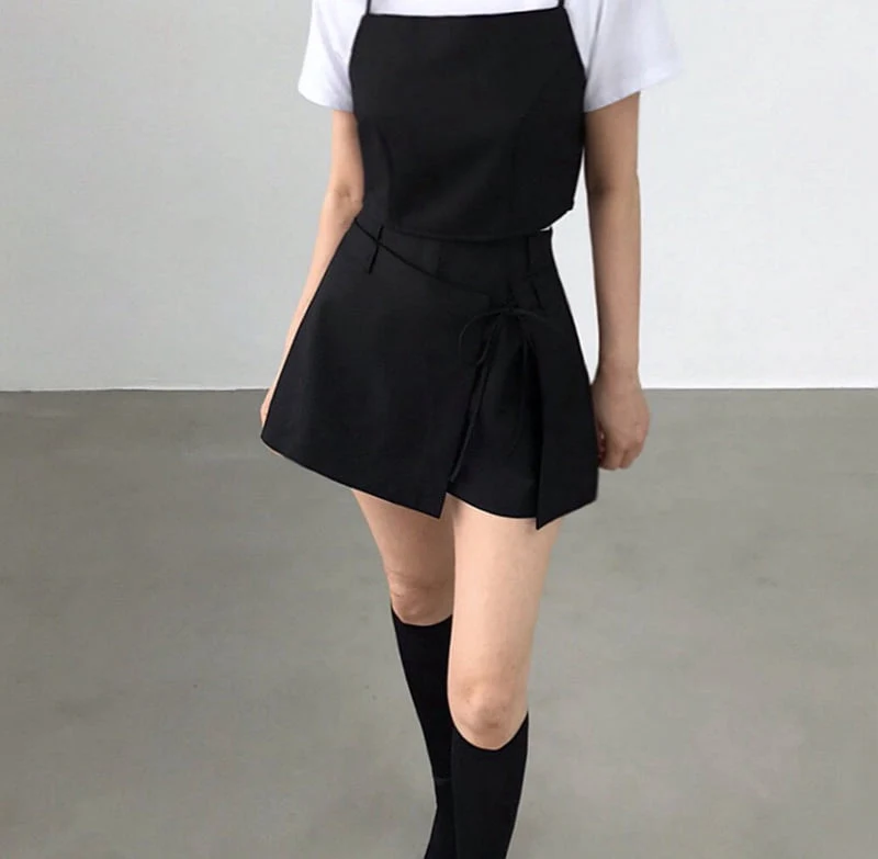 Twomoon - Korean Women Fashion - #thatsdarling - Soul Skirted Shorts - 2