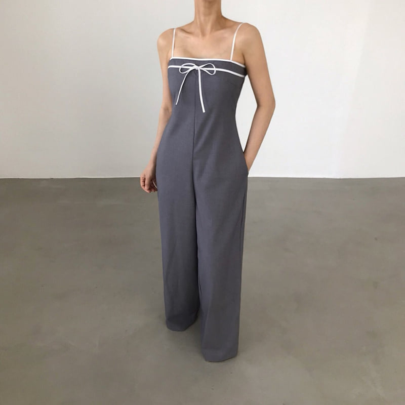 Twomoon - Korean Women Fashion - #thelittlethings - Leaf Simple Jumpsuit - 7