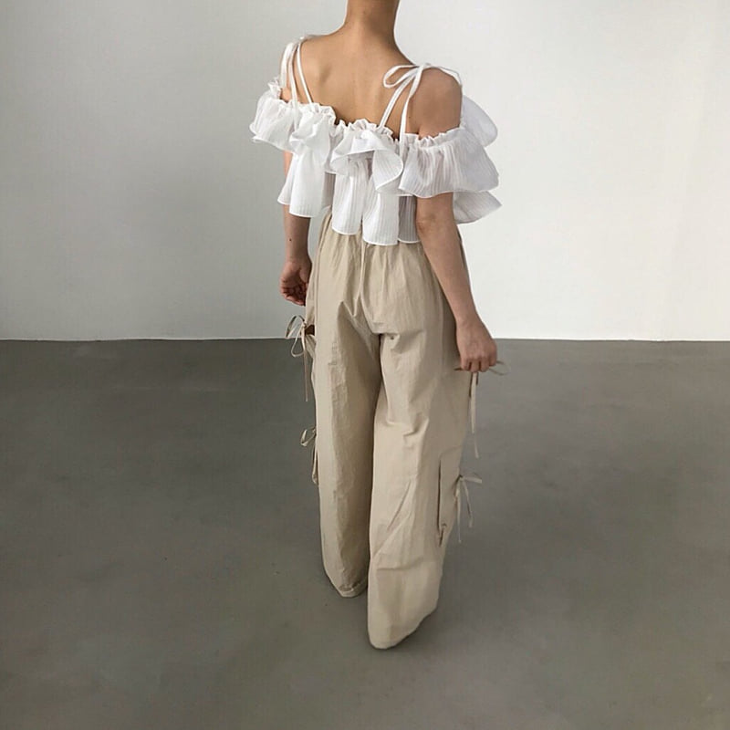 Twomoon - Korean Women Fashion - #vintageinspired - Merci Ruffle Blouse - 8